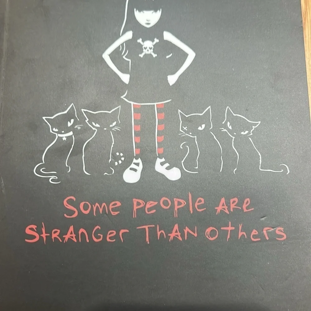 Dolls Kill x Emily the strange collab Black and Red black lined Notebook nwot